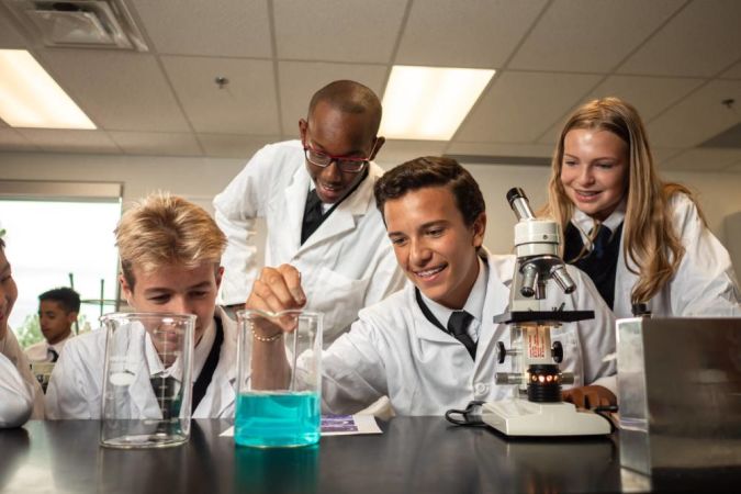 Newton’s Grove School - Students participating in Science experiments 