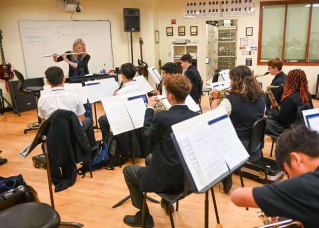 Ashbury College - Students hone their musical abilities in one of Ashbury College’s two music rooms. 