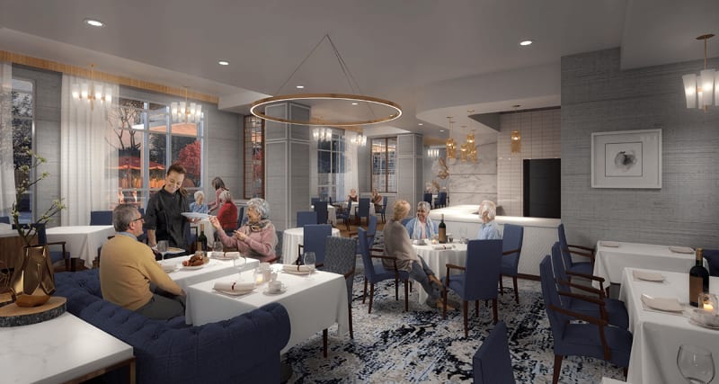 Dining at The Shores of Port Credit rendering