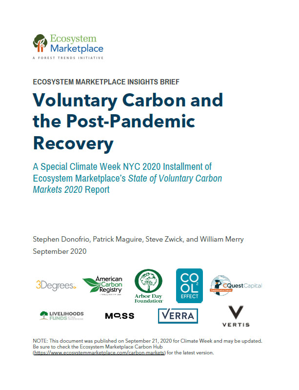 Voluntary Carbon Market - Reports Voluntary Carbon Market - Reports