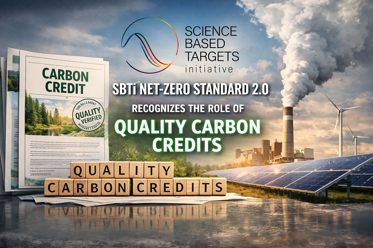 Reconocimiento oficial de la Norma Net-Zero v2.0 de SBTi y del papel de los créditos de carbono