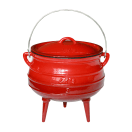 LK's Enamel Cast Iron 3 Leg Pot - No. 3, product, thumbnail for image variation 1