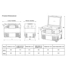 National Luna Travel Box 45 Fridge/Freezer with Handle and Wheels, product, thumbnail for image variation 4