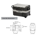 National Luna Travel Box 45 Fridge/Freezer with Handle and Wheels, product, thumbnail for image variation 5