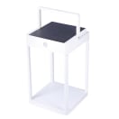 Litehouse Solar Metal Lantern - White, product, thumbnail for image variation 1