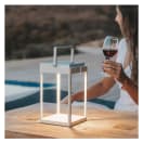 Litehouse Solar Metal Lantern - White, product, thumbnail for image variation 3