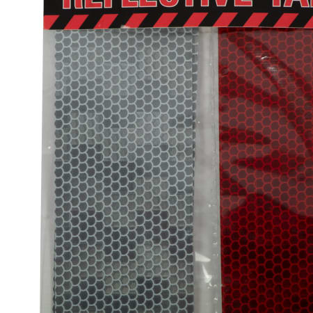 White/Red Reflective Tape - default
