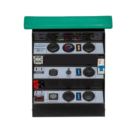 National Luna 12V 25Amp DC-DC Auxiliary Battery Box with Cables and Hardware - default
