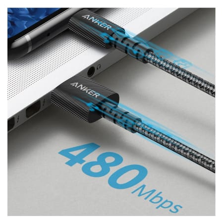 Anker PowerLine Select+ USB-C to USB-A Cable 0.9m Black - default