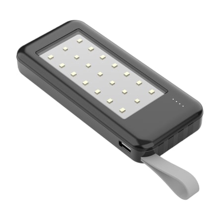 Red-E RLW10 10 000 mah Powerbank with LED and built in Cables - default