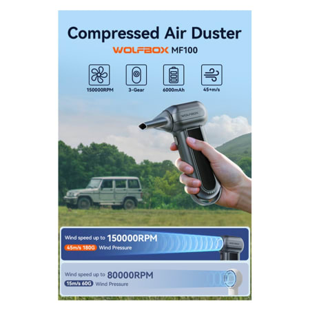 Wolfbox Compressed Air Duster - default