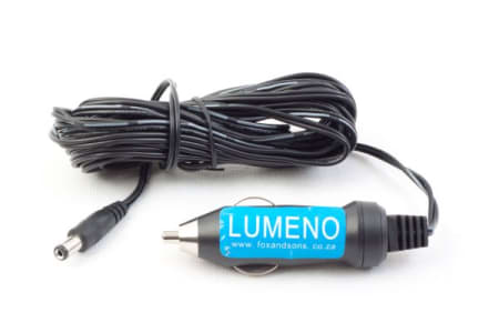 Lumeno Cigarette lighter adaptor with a 5m cable and DC male connector - default