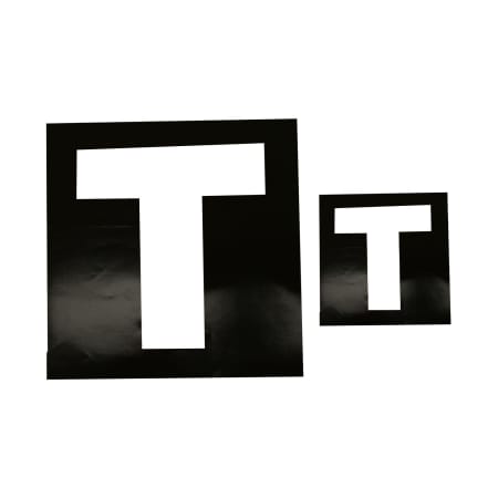 White T Sticker (2 Pack) - default
