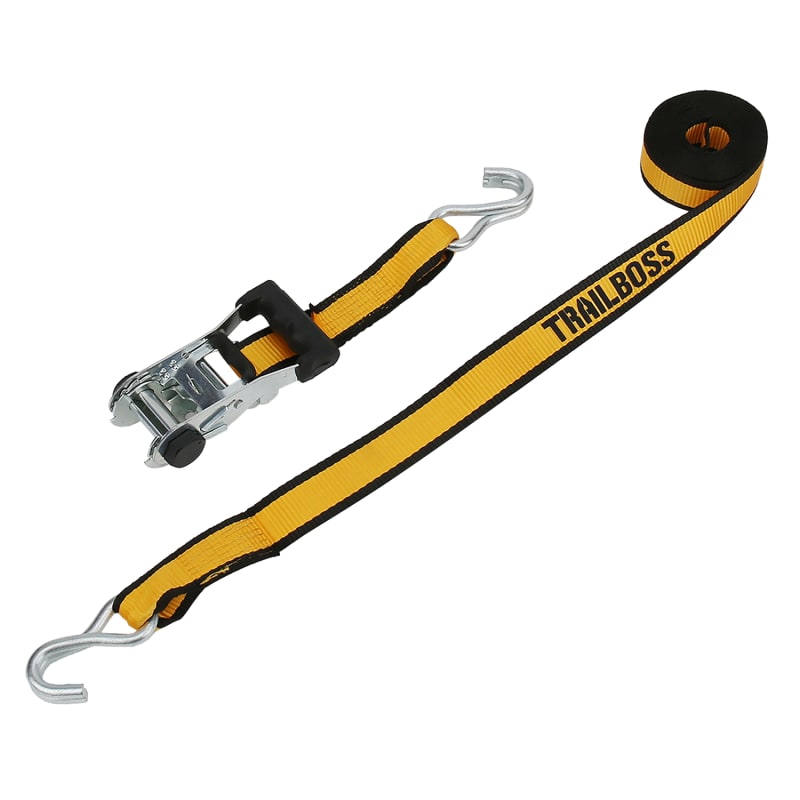 TrailBoss 4M Ratchet Tie Down with Double S-Hooks 1Pack | 1004490