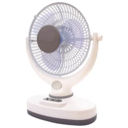 UltraTec Tornado AC/DC 2-Speed Oscillating Fan with built-in Emergency light