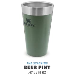 Stanley Adventure Stacking Beer Pint/Tumbler 470ml Hammertone Green