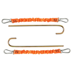 Tauro 2 Pack Camping Shock Absorber Bungee With Tent Peg (8x300mm)
