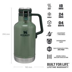 Stanley Growler 1.9L Flask Hammertone Green