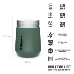Stanley Everyday Go Tumbler Hammertone Green 295ml