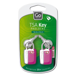Go Travel Mini Glo TSA Lock Twin Pack