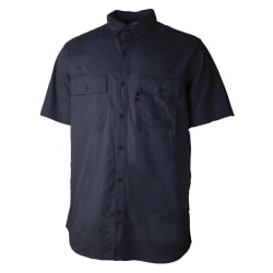 Wildebees Men&#039;s Twill Vented Short Sleeve Shirt