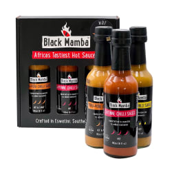 Black Mamba Africa&#039;s Chilli Venom Gift Pack 3 x 180ml - Hot
