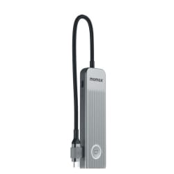 Momax OneLink 7-in-1 Multi-Function USB-C Hub Space Grey