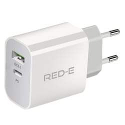 Red-E Wall Charger USB-C + USB-A PD 35 W