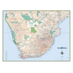 Tracks4Africa Southern Africa Wall Map