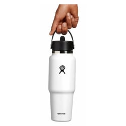 Hydro Flask 946 ml Travel Bottle Flex Straw Cap White