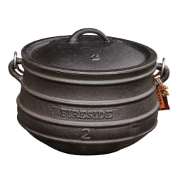 Fireside Cast Iron Flat Pot - No 2