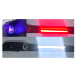 Zartek COB Rechargeable Headlamp 3 Colour unit