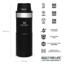 Stanley Classic Trigger Action Mug 355ml Matte Black, product, thumbnail for image variation 3