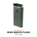 Stanley Classic Pocket Flask 236ml Easy Pour Wide Mouth Hammertone Green, product, thumbnail for image variation 2