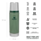 Stanley Classic Vacuum 470ml Hammertone Green Flask, product, thumbnail for image variation 3