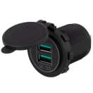 National Luna 29mm Panel Mount QC3.0 quick charger dual USB, product, thumbnail for image variation 1