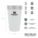 Stanley Adventure Stacking Beer Pint/Tumbler 470ml Polar, product, thumbnail for image variation 3