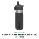 Stanley IceFlow Flip Straw Water Bottle 650ml Charcoal, product, thumbnail for image variation 2