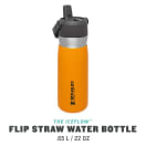 Stanley IceFlow Flip Straw Water Bottle 650ml Saffron, product, thumbnail for image variation 2