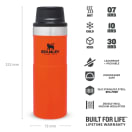 Stanley Classic Trigger Action Mug 470ml Blaze Orange, product, thumbnail for image variation 3