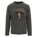 Wildebees Men's Woodlook Skull Long Sleeve Tee, product, thumbnail for image variation 1