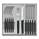 Victorinox Swiss Modern Table Set, 12 Piece w/Table Knives Black - Giftbox, product, thumbnail for image variation 1