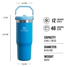 Stanley IceFlow Flip Straw Tumbler 890ml Azure, product, thumbnail for image variation 2