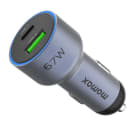 Momax MoVe 67W Dual-Port Car Charger Space Grey, product, thumbnail for image variation 1
