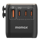 Momax 1-World 120W GaN 4-Port + AC Travel Adapter Titanium with 100W USB-C Cable, product, thumbnail for image variation 2