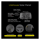 Litehouse Solar Festoon Outdoor Bulb String Lights 15 Meter, product, thumbnail for image variation 8