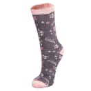 Wildebees Women's Flower Word Bush Sock, product, thumbnail for image variation 1