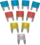Moto Quip Miniature Blade Fuses -  Pack of 10 Assorted, product, thumbnail for image variation 1