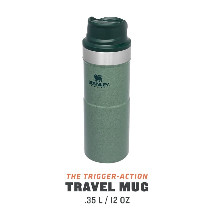 Stanley Classic Trigger Action Mug 355ml Hammertone Green - default