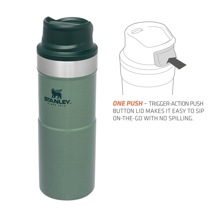 Stanley Classic Trigger Action Mug 355ml Hammertone Green - default